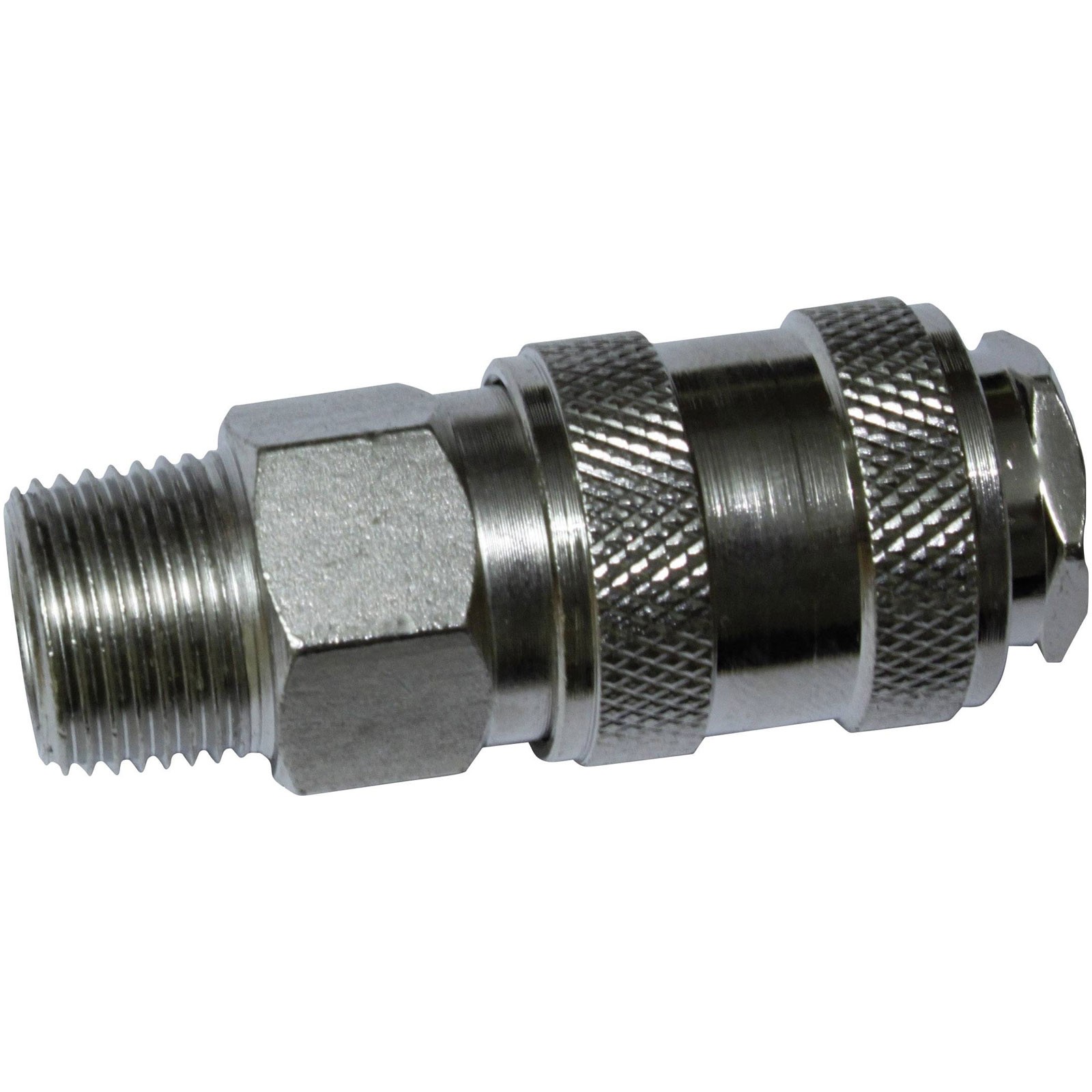 Aerotec Pneumatic Coupler 3/8"" Male EU Plug Brass One-Handed