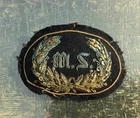 Vintage Civil War Medical Staff Bullion Embroidered Hat Badge