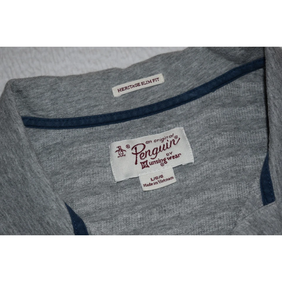 Camisa polo de golf An Original Penguin Munsingwear para hombre talla grande ajustada texturizada  Foto 4 de 4