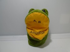 F-A-O SCHWARZ ALPHABET ALLIGATOR 6.5" HAND PUPPET PLUSH ML435 