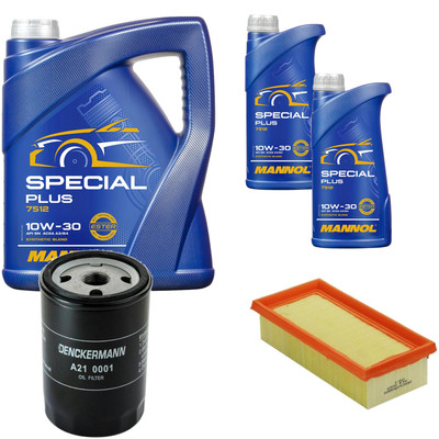 Inspektionspaket MANNOL Special Plus 10W-30 7L für VW Golf II 1.6 1.8i Cat