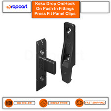 Keku EH Hook On Push In Fittings Panel Clips Partition or Plinth Fasteners Set