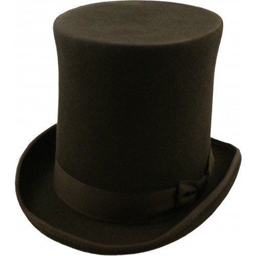 Express Hats Stove Pipe Lincoln Victorian Steam Punk Wool Felt Tall Top ...
