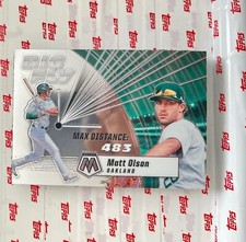 2021 Panini Mosaic Big Fly Max Distance Matt Olson Oakland Athletics