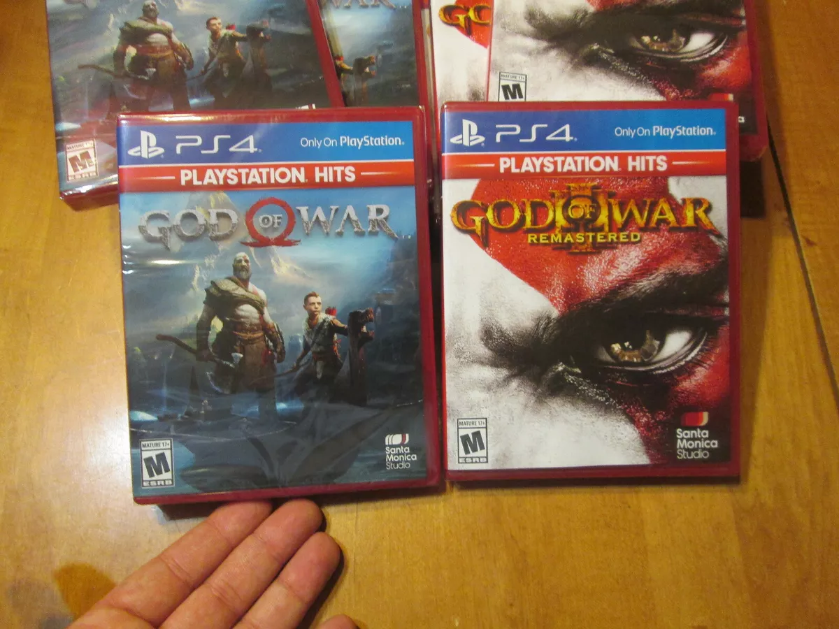 GOD OF WAR & GOD OF WAR III 3 REMASTERED PS4 PLAYSTATION HITS NEW LOT 2  GAMES 711719530534