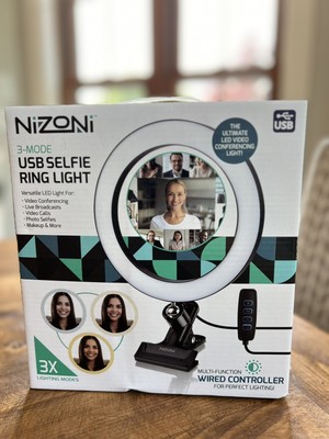 Nizoni 3-Mode USB Selfie Ring Light Brand NEW In Box