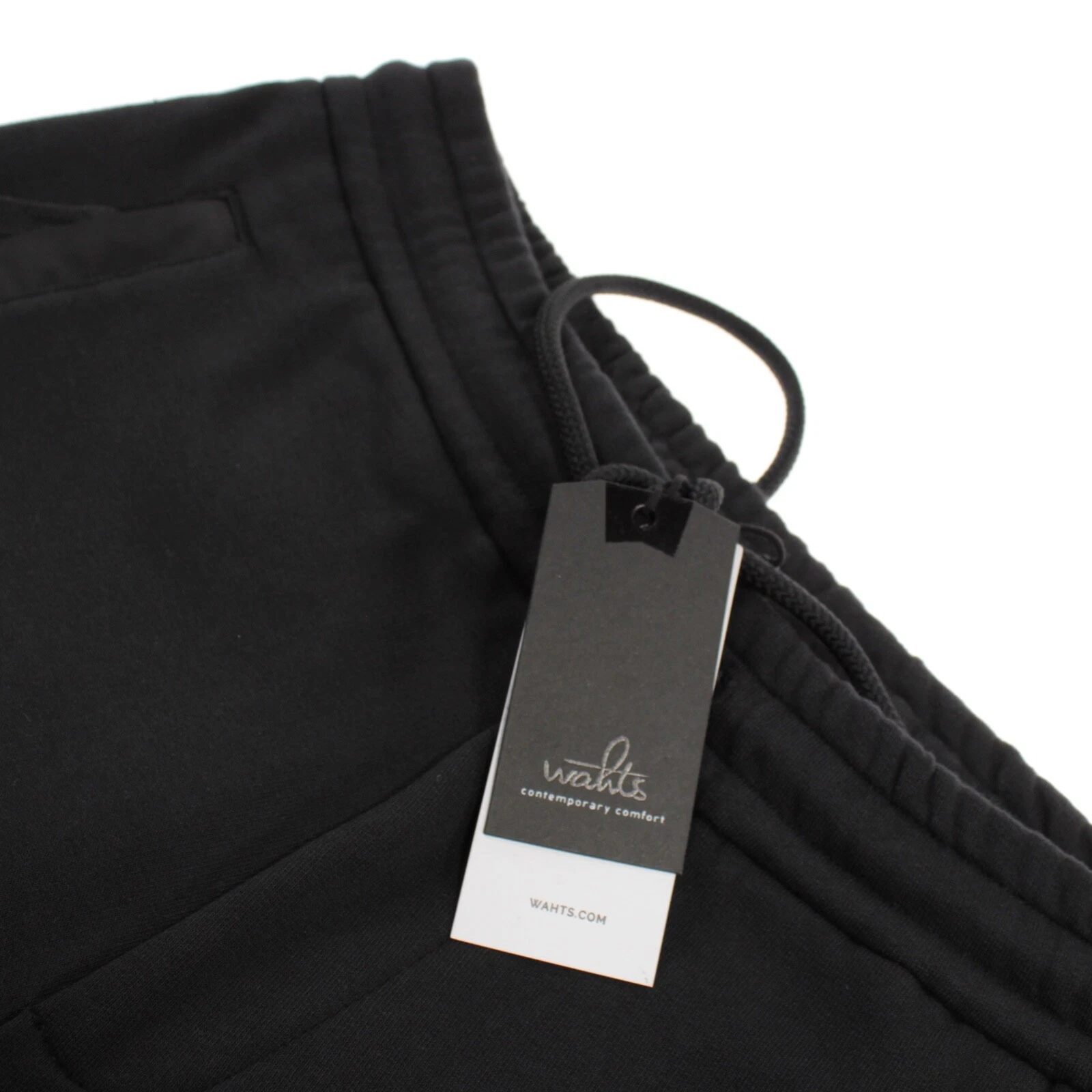 Wahts NWT Sweat Pants / Joggers Size S Solid Black Tyler 100% Cotton