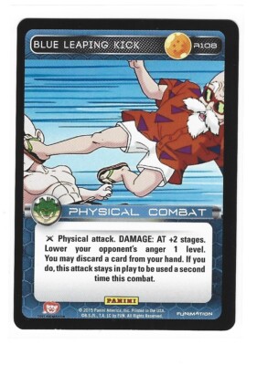 Dragon Ball Z TCG Card Panini Heroes & Villains R108 Blue Leaping