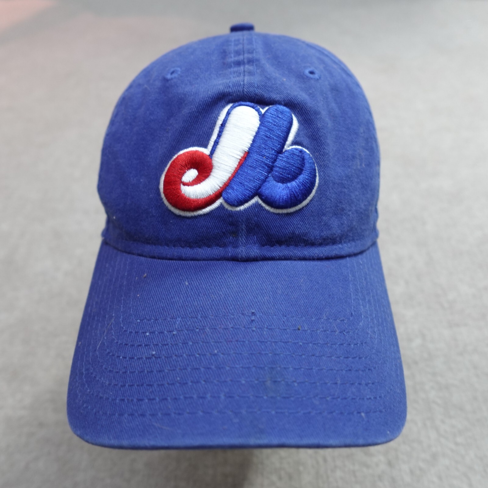 Montreal Expo Hat Blue Strapback Solid Embroidered New Era Dadhat