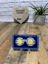 Brighton Leather Eyeglass Sunglasses Case Pouch Multicolor