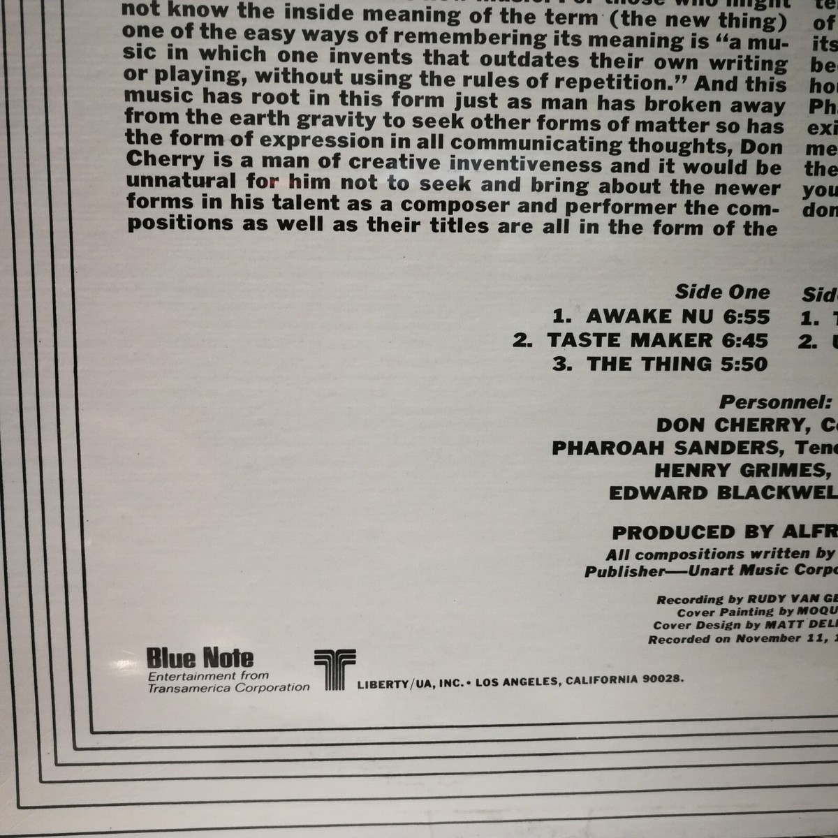 Don Cherry Where Is Brooklyn? Stereo Blue Note free jazz avant