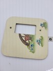 Wooden Hand Painted Amish Farm Wagon Wheel Rocker Switch Cover "Margie" Country  — photo 4