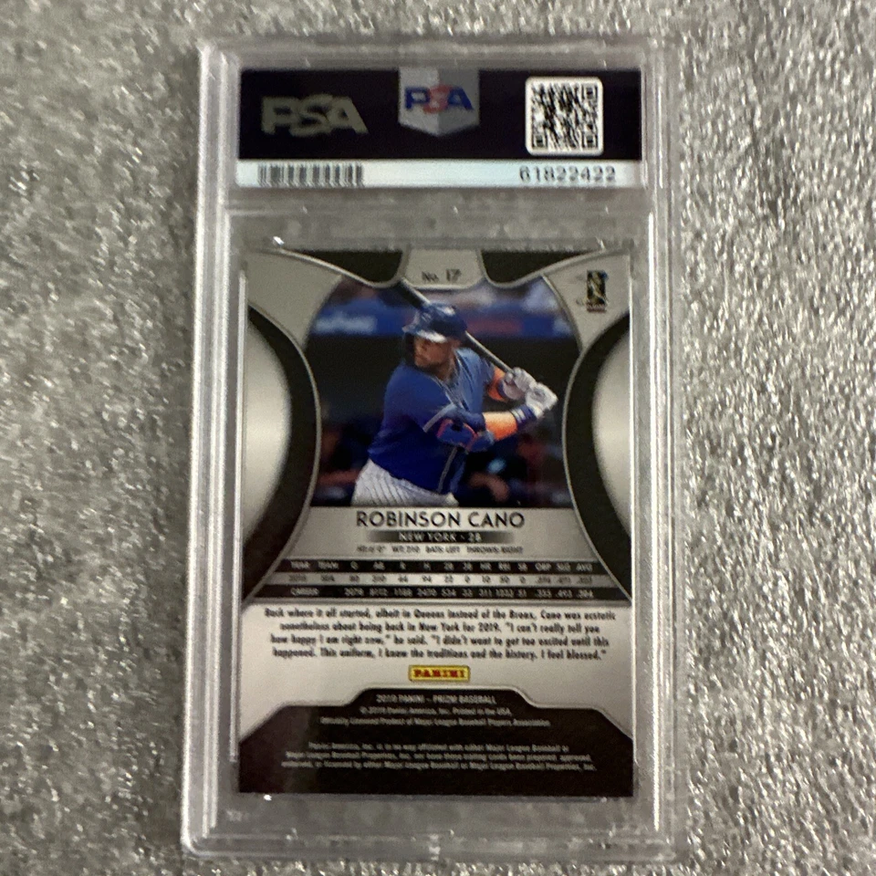 Panini Prizm #17 Robinson Cano 2019 PSA 10 Foto 2 de 2