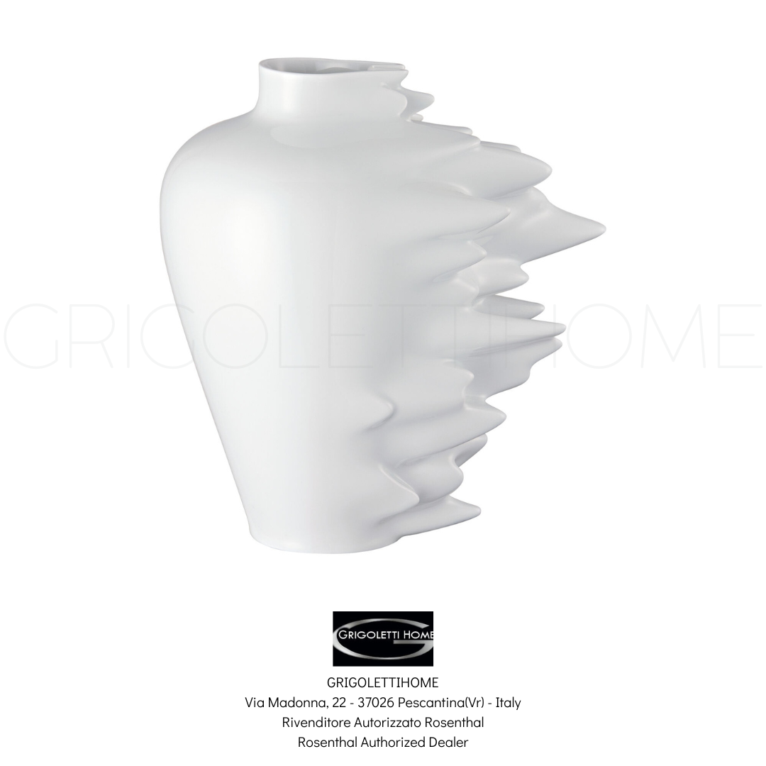Rosenthal FAST Vase 30 cm White Gloss Porcelain