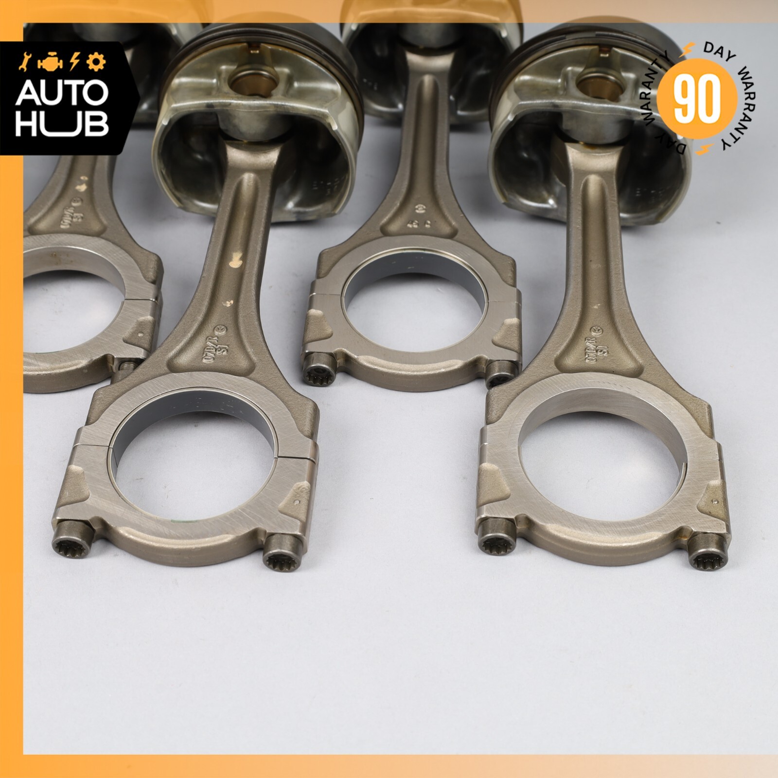 03-13 Bentley Continental GTC GT 6.0L Engine Motor Piston Connecting Rod Set 59k