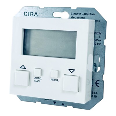 Gira System 55 Jalousiesteuerung 0841 Aufsatz + 0399 Einsatz / easy / Reinweiß