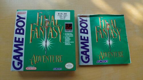 Final Fantasy Adventure Game Boy - AUTHENTISCHE BOX UND ANLEITUNG NUR - Bild 1 von 5