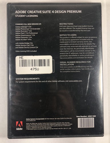 Adobe Creative Suite 4 Design Premium Mac OS Student Licensing - Picture 2 of 2
