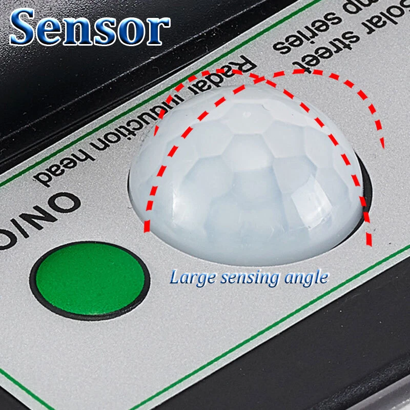 LED Solar Power Street Lamp Motion Sensor Outdoor Security Dusk to Dawn Garden - Image 3 of 4