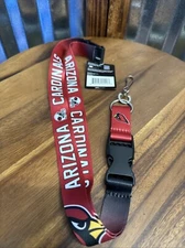 Arizona Cardinals NFL Black & Red Keychain Lanyard W/ Quick Release New