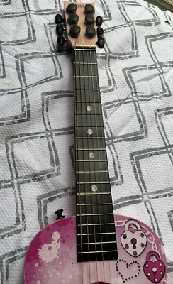 FIRST ACT DISCOVERY Pink Love Rock Designer Acoustic Guitar | eBay