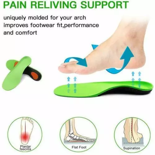 Orthotic Shoe Insoles Inserts-Flat Feet/High Arch Support for Plantar-Fasciitis - Picture 11 of 32