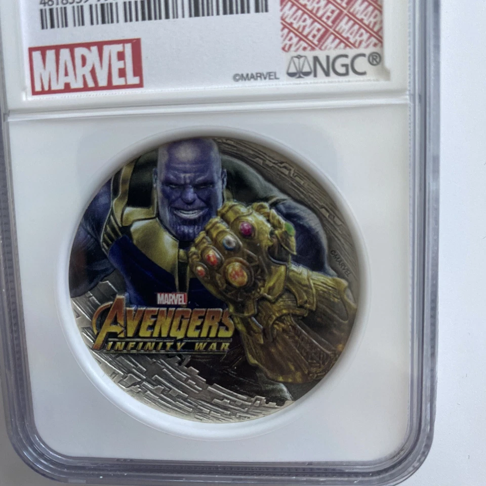 2018 MARVEL AVENGERS: INFINITY WAR - THANOS 2 OZ. SILVER COIN NGC PF69 ANTIQUED - Image 2 of 4