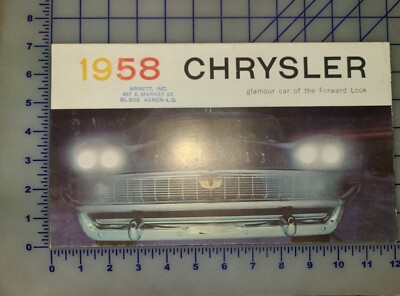 1958 Chrysler Brochure Folder Full Line