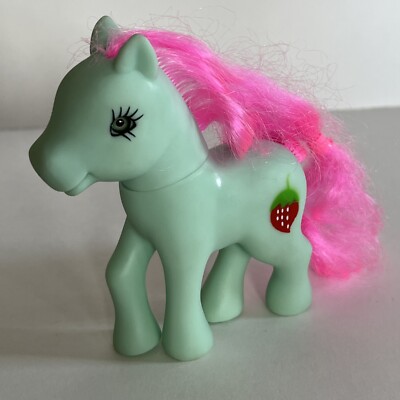 Gi-Go Wonder Pony Gem Twinkle Eye Strawberry Mint Green Pony Pink Hair