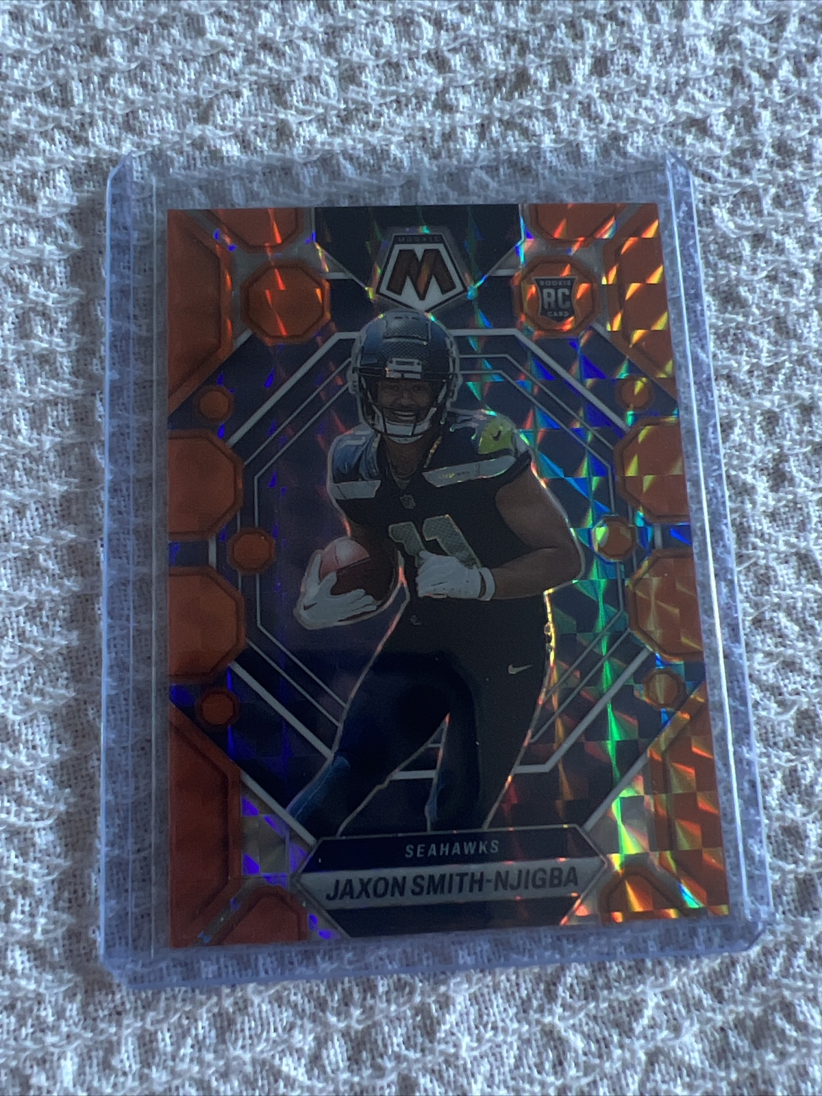 2023 Mosaic #331 Jaxon Smith-Njigba 199/199 Orange Seahawks Book End