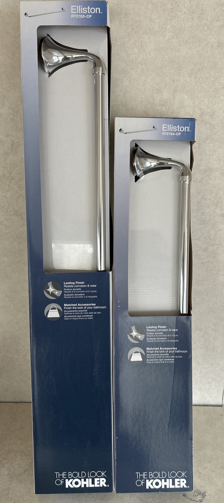 KOHLER K-R72784-CP Elliston 18 In. & R72784-CP 24 In. Towel 