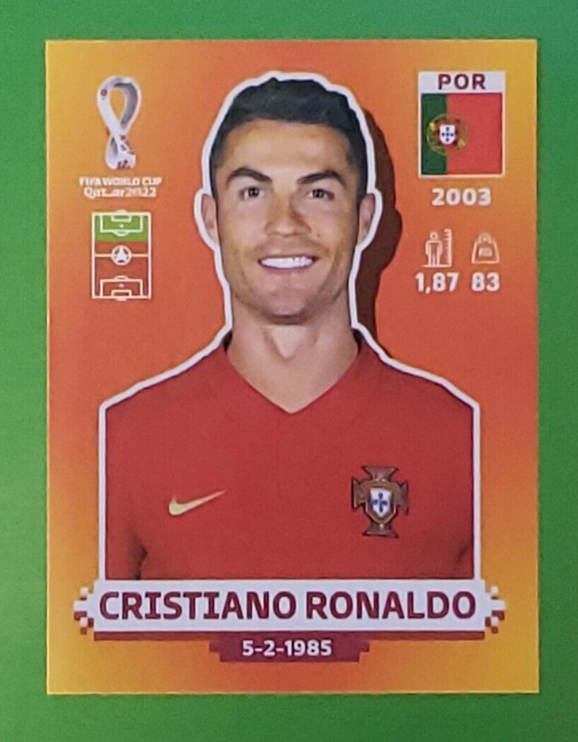 Cristiano Ronaldo #POR17 - Portugal - Panini World Cup 2022 Qatar Sticker