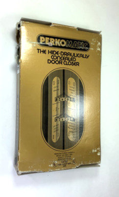 NOS - Perkomatic 85R6 Hydraulic  Perko Door Closer  PB Polished Brass Door # 71