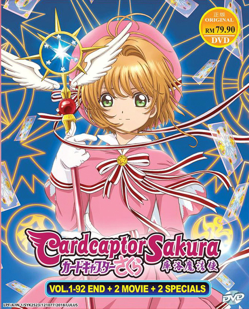 Dvd Sakura Card Captors Clássico + Clear Card Hen + Filmes