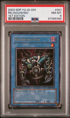 2003 YU-GI-OH! STARTER DECK: PEGASUS 1ST EDITION #001 RELINQUISHED PSA 8 |  eBay