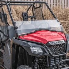 Honda Pioneer 500, 520 Clear Half  Front Windshield - 1/4 THICK Polycarbonate!