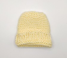 NEW HAND MADE PREEMIE BABY BEANIE CAP BOY/ GIRL REAL BABY OR PREEMIE DOLL CAP