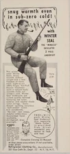 1956 Print Ad Refrigiwear Insulated Underwear for Hunting New York,NY