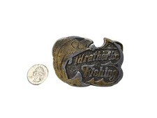 Vintage Belt Buckle  Id Rather Be Fishing  Great American Chicago Buckle Company
