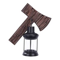 Retro Wandleuchte Holz Vintage Wandlampe Modell Axt E27 Wohnzimmer Esszimmer