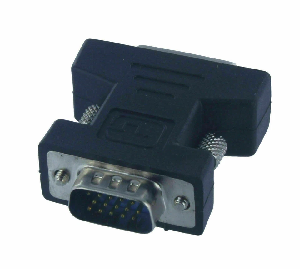 DVI-I Female Analog (24+5) To VGA Male (15-pin) Connector Adapter Video Monitor - Image 3 of 3
