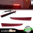 Red Lens Rear LED Bumper Reflector Brake Tail Light Set For 2008 2009 Pontiac G8