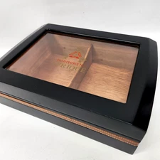Rare MONTECRISTO AFRIQUE Promo CIGAR HUMIDOR Case with Glass Top, Never Used