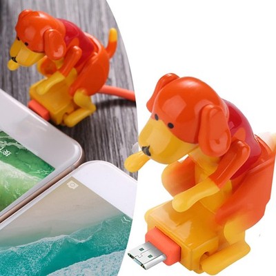 1,2 m lustiges Humping Spot Dog Smartphone Ladekabel für Handy