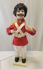 Vtg Telco Motion-ette Animated Soldier Drummer 24" Tall works 
