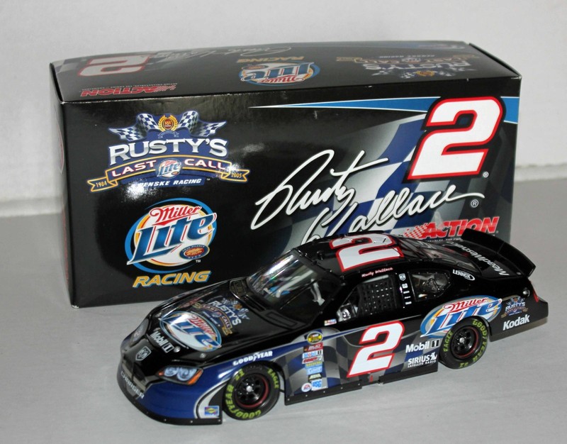 2005 1/24 Action Rusty Wallace Miller/Daytona Shootout Charger.  Free Shipping!!