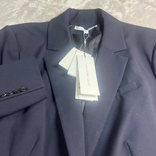 NWT Veronica Beard Women 20 Dickey Jacket Navy Blue Wool Blend Blazer CORESLS109