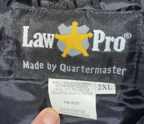 LOS ANGELES METRO-HOLLYWOOD FILM PROP - POLICE JACKET-BLUE-2XL-HEAVY NYLON - Picture 3 of 16