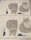 5 Yards Vintage Spring Ind Country Cat Towel Holder ‘Sweet Samantha’ 10 Panels — photo 3
