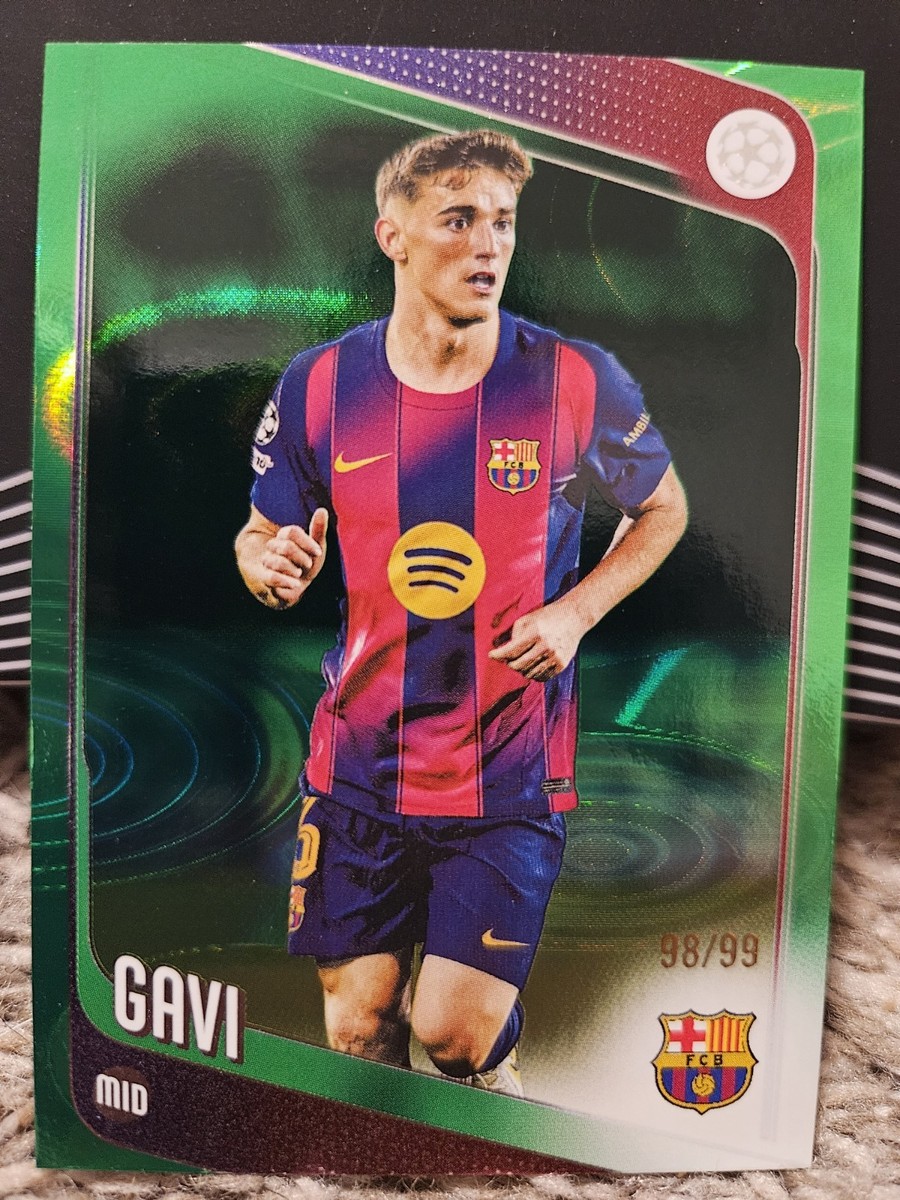Gavi 2025-26 Topps UCC Flagship Green Foil 98/99 #132 | eBay